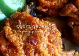 Resipi sambal belacan kisar yang boleh buat stok selama 2 minggu. Resep Ayam Gepuk Sambal Bawang A La Warung Pak Gembus Sempurna Resep Masakanku