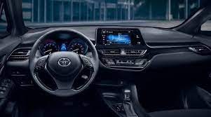 2019 toyota c hr dashboard and device