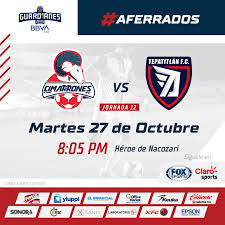 The club was founded in 1944, and currently plays in the liga de expansión mx. No Te Pierdas La Jornada 12 Cimarrones De Sonora Fc Facebook