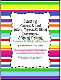 How To Insert Frames Borders With Text In Microsoft Word Microsoft Word Document Words Classroom Freebies