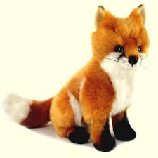 Plush Sitting Red Fox Stuffed Animal Fox Stuffed Animal Wolf Stuffed Animal Plush Animals