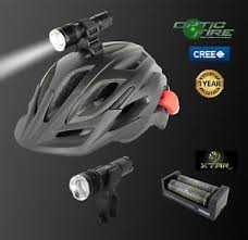 Opticfire Cree Xml Led T6 Zoom Rechargeable Bike Lights Cycle Helmet Light Ebay
