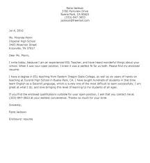 Maybe you would like to learn more about one of these? Cover Letter For Teacher Esl Esl Teacher Cover Letter