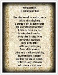 New Beginnings By Helen Steiner Rice Helen Steiner Rice Helen Steiner Rice Poems Christian Poems