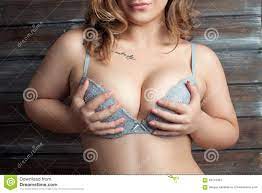 Chubby Woman in Lingerie Hold the Breast Stock Image - Image of boudoir,  girl: 63144267