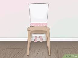A pictorial tutorial is mostly all pictures, in order, showing how the project was done, with learn how to make dining room chair slipcovers with this easy tutorial. 4 Ways To Cover Dining Room Chairs Wikihow