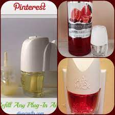 How to adjust fragrance level on glade or air wick plug in. I Refilled Empty Airwick Plugins With Liquid Potpourri From Walmart Diy Air Freshener Refill Diy Cleaning Products Diy Air Freshener
