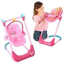 Bitty Baby High Chair Baby Alive Accecories Playset Swing Chair Toy For Girl Kids Trendy Baby Toys Baby Strollers Baby Alive