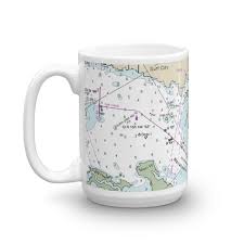 Surf City Long Beach Island Nj Icw St M 35 40 Chart Mug