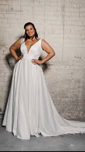 Amazing Plain Satin Plus Size Wedding Gown Narnia By Studio Levana Plus Size Wedding Gowns Modest Wedding Gowns Glamourous Wedding Dress