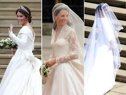 How Princess Eugenie S Wedding Dress Compares To Kate Middleton And Meghan Markle S Instyle