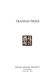 Maybe you would like to learn more about one of these? Transactions Royal Asiatic Society Korea Branch