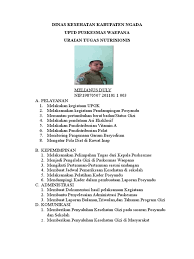 Maybe you would like to learn more about one of these? Uraian Tugas Nutrisionis