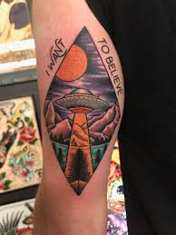 See more ideas about body art tattoos, galaxy tattoo, cool tattoos. X Files Ufo By Logan Shermeyer At Folk City Va Beach Tattoos