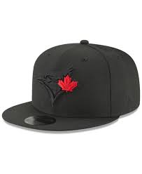 New Era Toronto Blue Jays Blackout 59fifty Fitted Cap Reviews Sports Fan Shop By Lids Men Macy S Stylish Caps Fitted Caps New Era