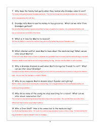 Questions & answer key for the. The Medecine Bag Lesson Questions And Key