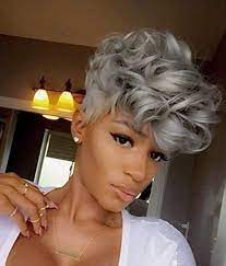 Gray Beauty Full Wig Etsy In 2021 Natural Hair Styles Short Hair Styles Hair Styles