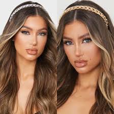 Gold Metal Chain Headband for Women: Buy Online at Best Price in Egypt