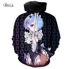 Funny cute japanese style anime knitted sweater mens hip hop streetwear harajuku vintage retro pullover if you are leading a leisure time or about to be in more casual occasions, high quality are on sale as well. Re Zero Rem Ram Twin Maid Hoodie Men Clothing Cosplay Cute Loli Otaku Anime Hoodie Sweatshirt 3d Print Men Women Hooded Jacket Hoodies Sweatshirts Aliexpress
