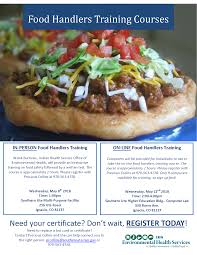 Visit the frequently asked questions webpage for information about the food handler safety training card process, age requirements, name changes, vaccines and more. Food Handlers Training 2019 Southern Ute Indian Tribe