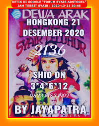 1 New Message Kode Syair Hongkong 21 Desember 2020 Forum Syair Togel Hongkong Singapura Sydney