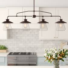 Need help with your kitchen pendant lighting? Joss Main Conte 4 Light Kitchen Island Linear Pendant Reviews Wayfair