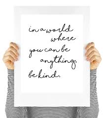 My religion is very simple. Amazon Com Motivational Quote Kindness Quote Art Print Wall Art Quote Be Kind Unframed Handmade