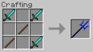 How To Get The Trident In Minecraft Pocket Edition Trident Tool Addon In 2020 Minecraft Minecraft Crafting Recipes Minecraft Sword