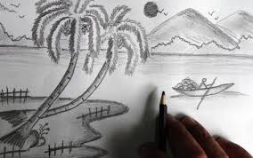 Bersyukurlah dengan sebanyak banyaknya syukur karena kita masih bisa diberi kenikmatan pandangan untuk sketsa lukisan pemandangan kalian pasti suka buka jika melihat pemandangan yang indah gambar pemandangan selalu menjadi enak untuk. 1001 Keindahahan Sketsa Gambar Pemandangan Terlengkap