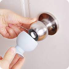 The door stops are called by many names like door stopper, door stop or a door wedge. 2pcs Cup Type Door Knob Dust Covers Round Rubber Wall Protector Door Handle Bumper Guard Stopper Baby Safety Supplies Crash Pad Door Stops Aliexpress