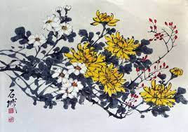 Jeremy Yong Saatchi Art Chrysanthemum Painting Flower Drawing Chrysanthemum Drawing