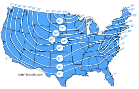 Frost Line Penetration Map In The U S Hammerpedia