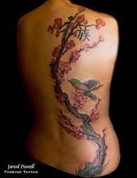 We find a good example with the aztecs, who had talismans in the shape of these little birds, who firmly believed that their owners had better sexuality in order to perfect their talents and life energies, which were important characteristics in. Cute Bird On Cherry Blossom Tree Tattoo On Man Upper Back