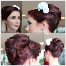 Rockabilly Vintage Upstyle Textured Swirls Finger Waves Bridal Wedding Hair Updo Madmen Wedding Hair And Makeup Bridal Wedding Hair Happy Hair