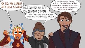 ahsoka tano, anakin skywalker, padme amidala, star wars, star wars: the  clone wars, absurdres, highres, tagme, 1boy, 2girls, brown hair, fighting,  gloves, multiple girls, scar - Image View - | Gelbooru -