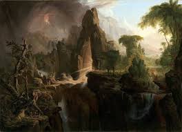 Expulsion Du Jardin D Eden Le Paradis Vu Par Thomas Cole 1828 Adam And Eve Garden Of Eden Landscape Prints