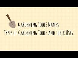 If your kids show interest in gardening, then it's best to get them a gardening tool set that will not only allow them to enjoy their. Organic Gardening Tools Names And Uses Types Of Gardening Tools And Their Uses Gardening Tools Set Youtube