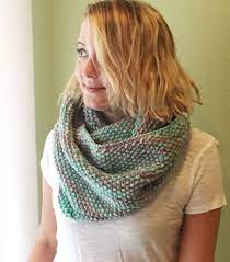 Free Seed Stitch Infinity Scarf Pattern Infinity Scarf Knitting Pattern Scarf Knitting Patterns Infinity Scarf Pattern