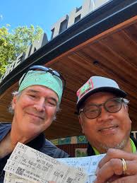 Tuesday morning I got to spend 6 hours catching up with my college roommate  Ed, after which we scored 4 tickets to Shakespeare in the Park. @elawreads  happened to join us in