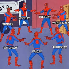  spiderman pointing meme  same icon answer: The 15 Best Spider Man Pointing Memes Cbr