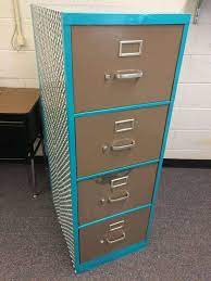 Stainless steel contact paper is designed for use on metal, so it's your best choice for decorating a file cabinet. Ugly Filing Cabinet Makeover