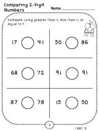 1st grade math common core bundlethis is a common core aligned math bundle for 1st grade. Are You Looking For Extra 2 Digit Comparison Practice Greater Than Less Than Or Equa Number Worksheets First Grade Math Worksheets Common Core Math Standards