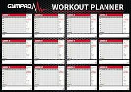 Details About Gympad 12 Week Fitness Workout Planner Premium Quality A2 Wall Chart Poster