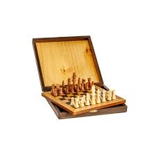 A foldable wooden board with best decorative chess set: Chess Game Set In A Box Handmade Of Greek Olive Wood Deluxe Gift Ideal Gift For Chess Players Wooden Chess Pieces Pawns