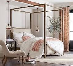 Indio Metal Canopy Daybed White With Images Bed Furniture Canopy Bed