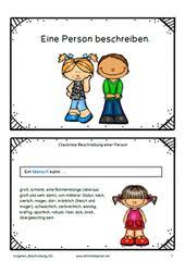 Eine beschreibung ist ein sachlicher text, in dem du wege, personen, tiere oder vorgänge anschaulich darstellst. 24 Personenbeschreibung Ideen Personenbeschreibung Personenbeschreibung Grundschule Deutsch Unterricht