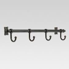 The convenient over the door towel rack with 4 hooks measures 19.5x 4.3x 11.4and weighs just 1.2 lbs. Essick Hook Rack Oil Rubbed Bronze Threshold Target