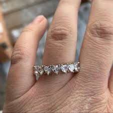 Markdown Heart Eternity Band In 2020 Womens Jewelry Rings Jewelry Eternity Bands