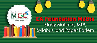 Ca Foundation Maths Study Material Mtp Syllabus And Paper Pattern