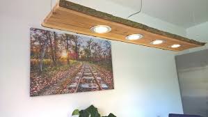 Led Eichen Hangelampe Holz Rustikal 120cm 5 Leds Massivholz Neu Ebay Lampe Rustikal Led